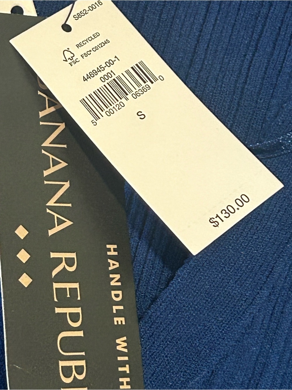 Nwt’s Banana Republic Dress Button Up Sleeveless Blue Maxi Dress Size Small 130$ - Picture 7 of 14